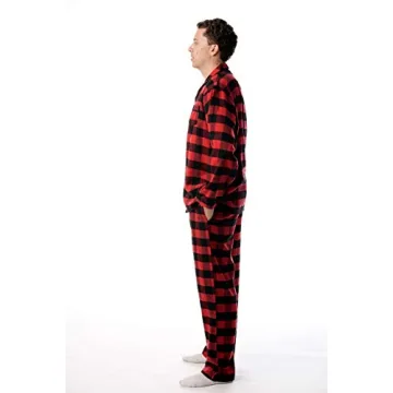 Flannel Pajama Coat Set for Men - Cozy XL Style