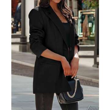 Stylish KIRUNDO Women's Blazer for Work and Casual Wear