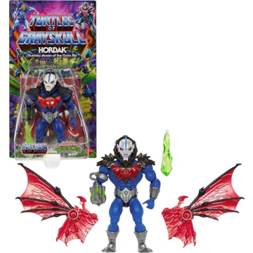 Masters of the Universe Mattel Origins Turtles of Grayskull Action Figure Hordak with 16 Joints and ...
