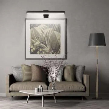 Swatia Picture Light, Wall Lights Wireless, Metal Body high Bright Picture Art Dart Board, Large Wall Art Lights, 300 lumens Adjustable Brightness