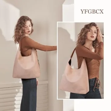 Stylish YFGBCX Slouchy Faux Suede Tote Bag for Women