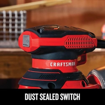 CRAFTSMAN 5 Inch Orbital Sander 3 Amp 12000 OPM Power Tool
