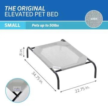 Coolaroo Cooling Elevated Dog Bed for Comfort and Support