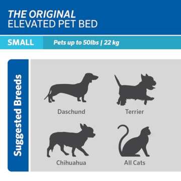 Coolaroo Cooling Elevated Dog Bed for Comfort and Support