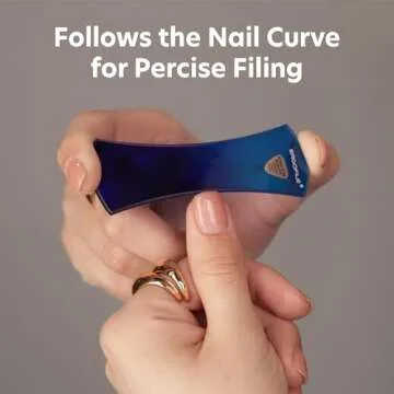 Czech Glass Nail File Set, Ergo Nail File Value Bundle - His and Hers Gifts