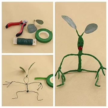 Supla Floral Arrangement Kit Floral Tools Wire Cutter Stem Wire Floral Wire 26 Gauge and 22 Gauge Wire Green Floral Tapes for Bouquet Stem Wrap Florist