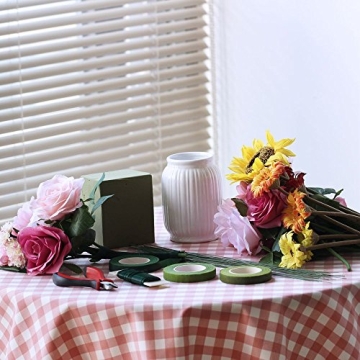 Supla Floral Arrangement Kit Floral Tools Wire Cutter Stem Wire Floral Wire 26 Gauge and 22 Gauge Wire Green Floral Tapes for Bouquet Stem Wrap Florist