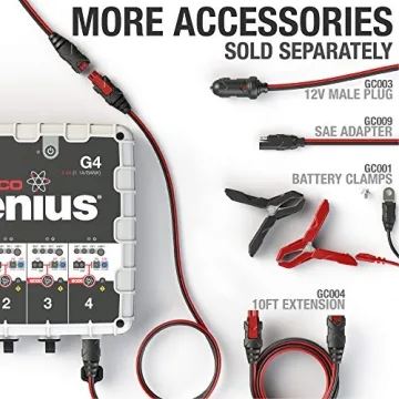 NOCO Genius G4 6V/12V 4.4 Amp 4-Bank Battery Charger and Maintainer