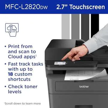 Wireless Compact Brother MFC-L2820DW All-in-One Laser Printer