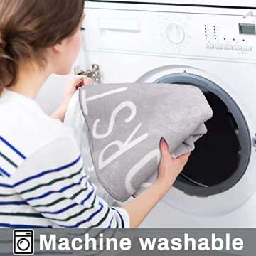 LIVEBOX Kids ABC Play Room Round Rug for Learning Fun