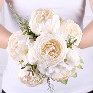 Beautiful Silk Peony Bouquet for Home and Wedding Decoration