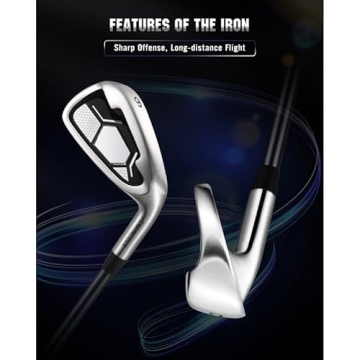 Complete 9 Golf Club Set for Right-Handed Men with Bag