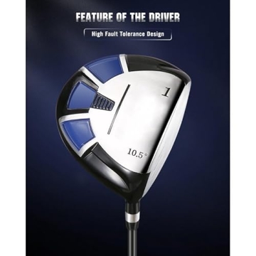 Complete 9 Golf Club Set for Right-Handed Men with Bag