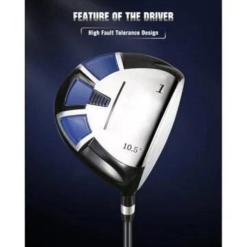 Complete 9 Golf Club Set for Right-Handed Men with Bag