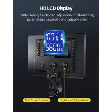 RALENO LED Video Light, Camera Light for Pictures Video Recording with 4000mAh Battery Support Type-C USB Power Supply, CRI>95 3200K-5600K Photo Light for Outdoor Photography Live Streaming Zoom Calls