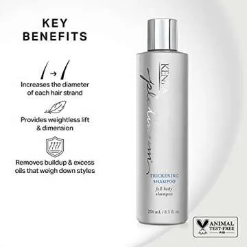 Kenra Platinum Thickening Shampoo/Conditioner | Provides Nourishment & Delivers Shine | Increases Th...
