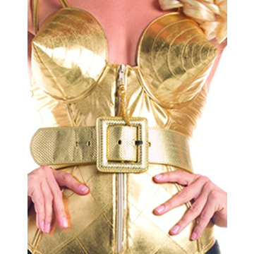 Gold Cone Cup Leotard Costume for 80s Parties