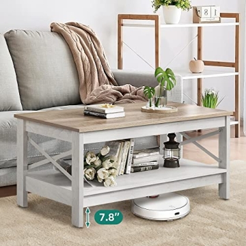 Stylish YITAHOME Coffee Table with Storage for Living Room