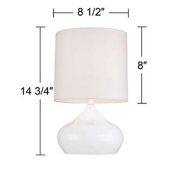 Modern Mini Accent Table Lamps Set of 2 14 3/4" Tall