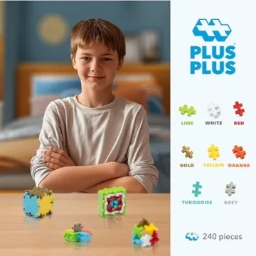 PLUS PLUS 240 Piece Interlocking Building Blocks for Kids
