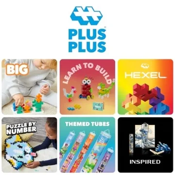 PLUS PLUS 240 Piece Interlocking Building Blocks for Kids