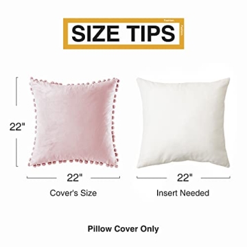 Top Finel Blush Pink Throw Pillow Covers 22x22 Set of 2 Aesthetic Decorative Sofa Pillow Covers Soft Velvet Cushion Cover Pillow Cases Couch Bedroom Livingroom Spring Home Decor