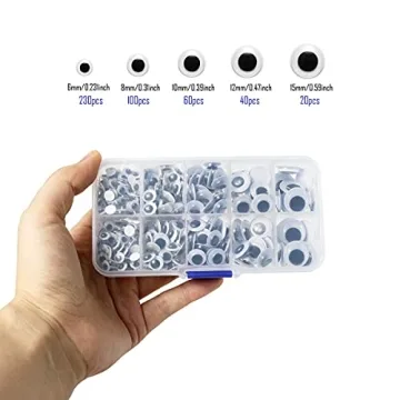 Self-Adhesive Googly Eyes Mixed Sizes for Crafts 450Pcs