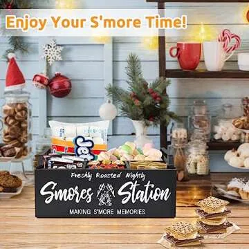 Wooden S'mores Station for Everyone, Fun Gift Idea