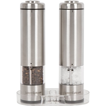 Stylish Electric Salt and Pepper Grinder Set for Easy Use
