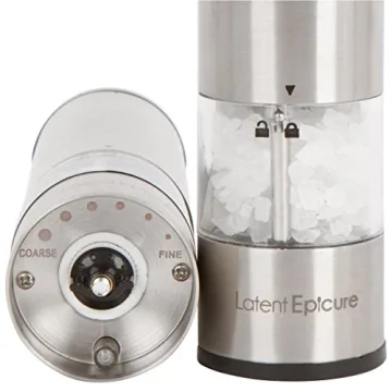 Stylish Electric Salt and Pepper Grinder Set for Easy Use