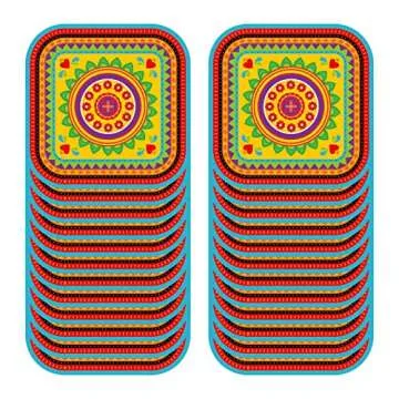 24 Pack Mexican Fiesta Paper Plates for Parties