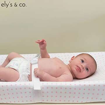 Changing Pad Cover 2 Pack - Baby Changing Pad Cover with 100% Jersey Cotton - Changing Pad Covers for Girls (Pink and White Chevron and Polka Dots)