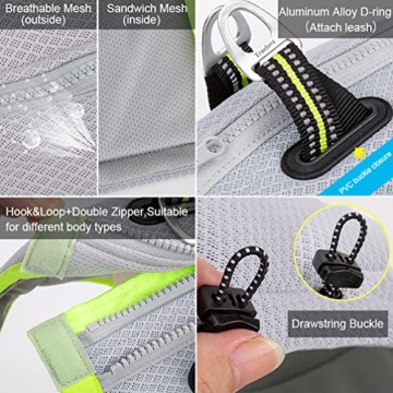 SGODA Dog Cooling Vest Harness Jacket for Small Dogs