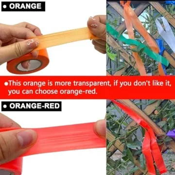 Neon Orange Flagging Tape 600ft Non-Adhesive Marking Ribbon