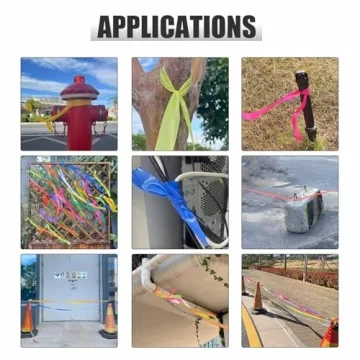 Neon Orange Flagging Tape 600ft Non-Adhesive Marking Ribbon