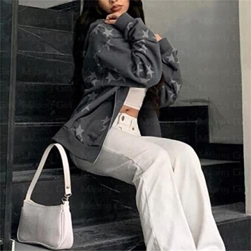 NaranjaBurbuja Y2k Trendy Zip Hoodie for Teen Girls