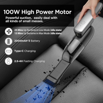 HAIMEEC Handheld Vacuum - Lightweight Cordless Cleaning Power
