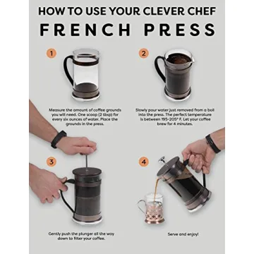 Clever Chef French Press Coffee Maker for Maximum Flavor