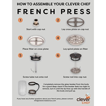 Clever Chef French Press Coffee Maker for Maximum Flavor