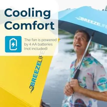 Breeze Life Original Mister Breeze Sun Umbrella with Fan