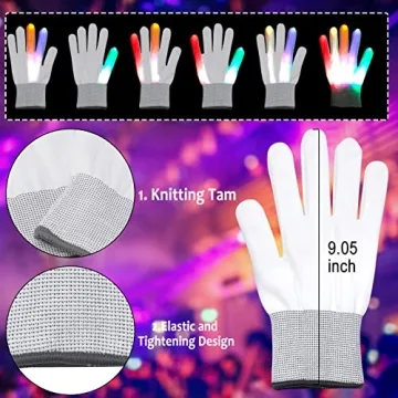 LED Halloween Glow Mask & Gloves Set for Cosplay