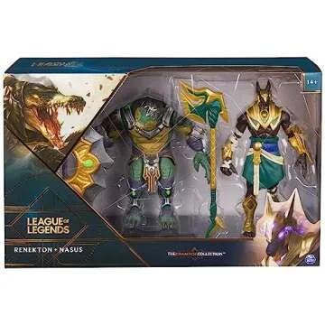 League of Legends 2-Pack: Nasus and Renekton Collectible Figures with Accessories