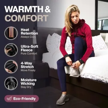 Thermajane Women's Thermal Leggings - Fleece Lined Comfort