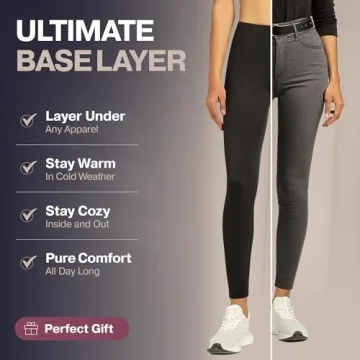 Thermajane Women's Thermal Leggings - Fleece Lined Comfort
