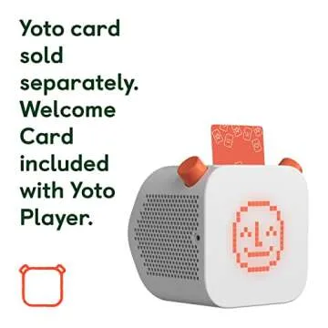 Yoto Player – Kids Audio & Music Player | Children’s Speaker Plays Audiobook Cards, Radio, Educational Activities & More | Includes Sleep Trainer, Clock & Night Light, All-in-One Storytelling Toy