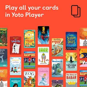Yoto Player – Kids Audio & Music Player | Children’s Speaker Plays Audiobook Cards, Radio, Educational Activities & More | Includes Sleep Trainer, Clock & Night Light, All-in-One Storytelling Toy