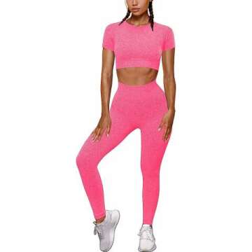 Yoga 2-Piece Seamless Leggings and Crop Top Set