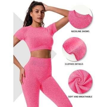 Yoga 2-Piece Seamless Leggings and Crop Top Set