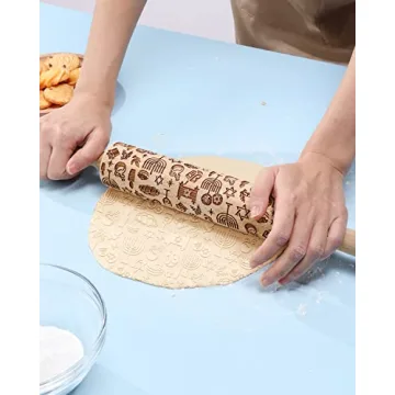 Xylolfsty Hanukkah Rolling Pin for Holiday Baking Fun