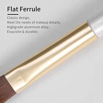 ENZO KEN Small Concealer Brush Under Eye Sponge, Flat Concealer Brush, Small Makeup Brush, Small Flat Makeup Brushes, Concealer Blending Brush Under Eye, Under Eye Concealer Brush. (162D)